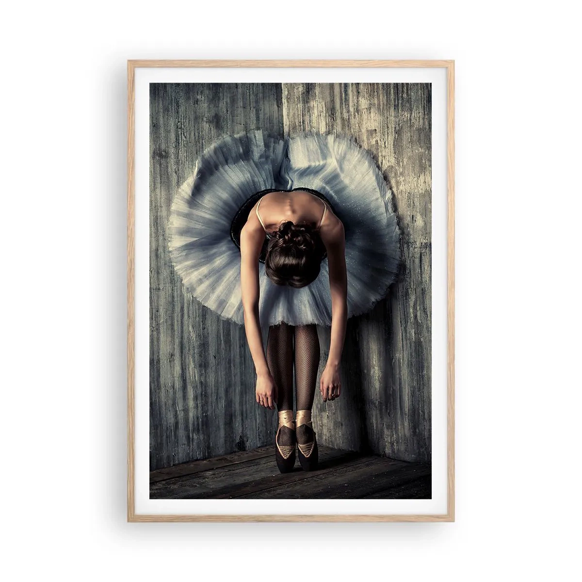 Plakát v rámu světlý dub - Když dohraje hudba - 70x100 cm