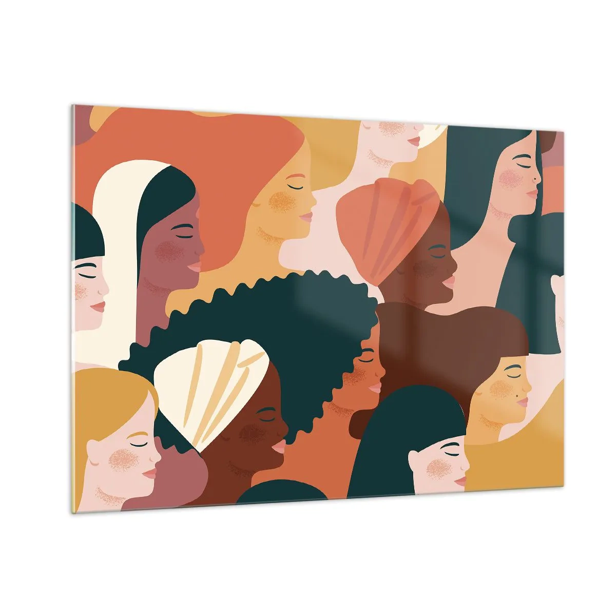 Obraz na skle - Pouze ženskost - 100x70 cm