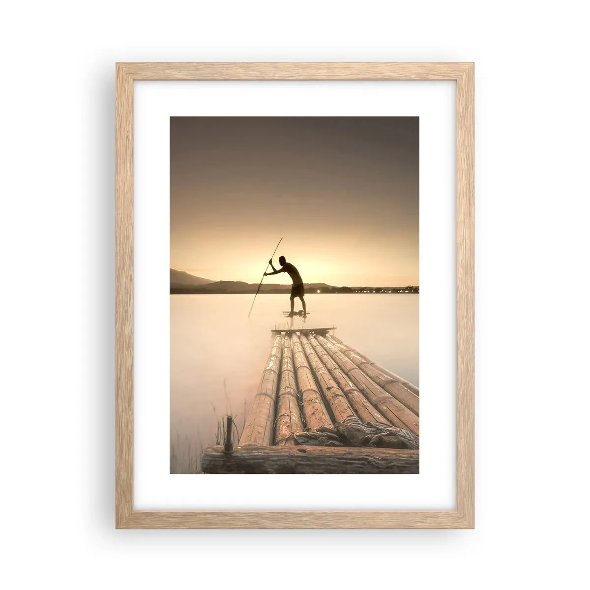Plakát v rámu světlý dub - Před odpočinkem - 30x40 cm