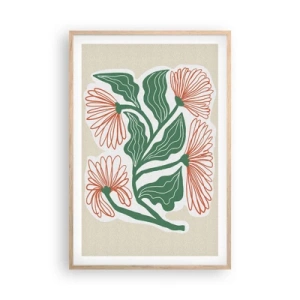 Plakát v rámu světlý dub - Lidové i moderní - 61x91 cm