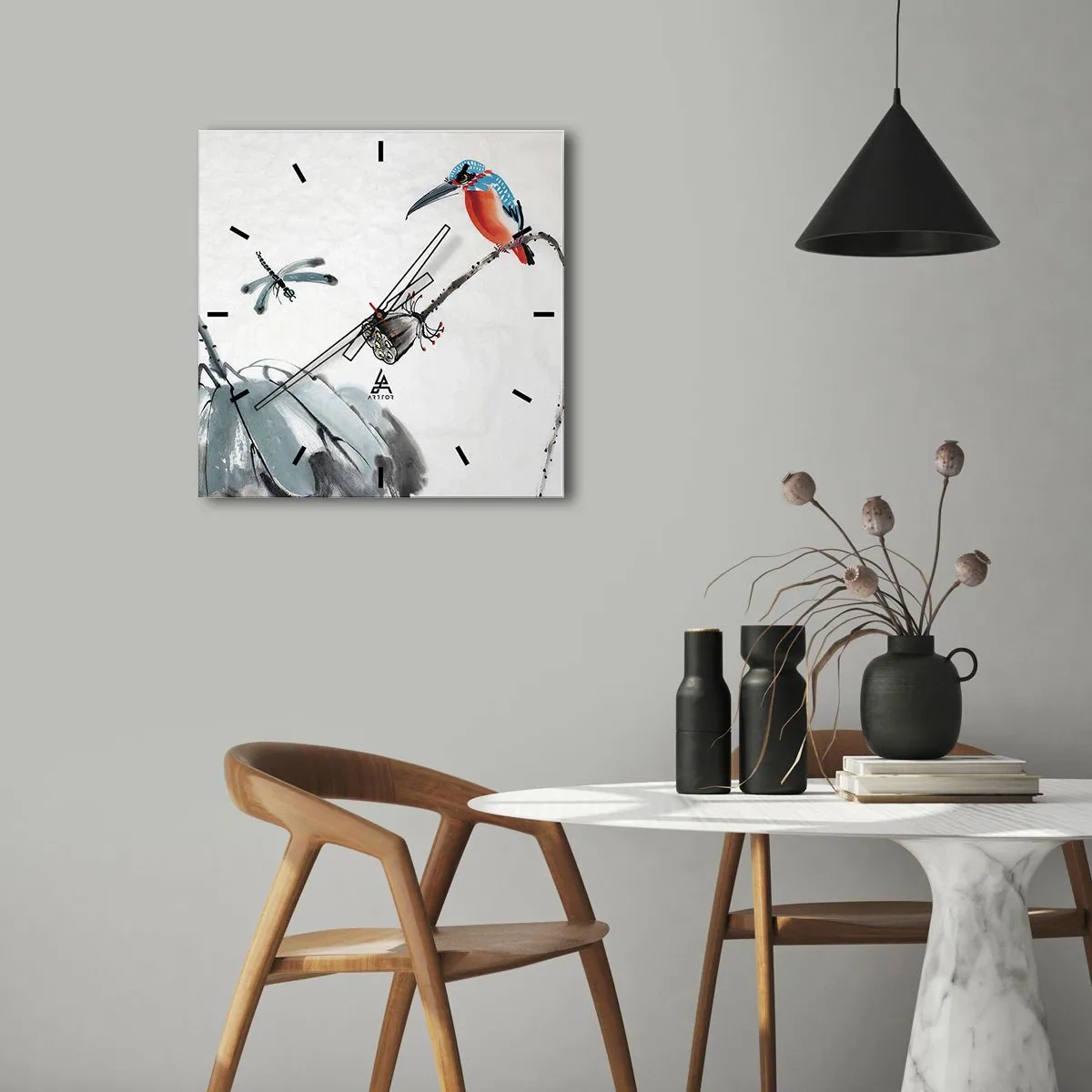 Nástěnné hodiny - Život louky - 40x40 cm