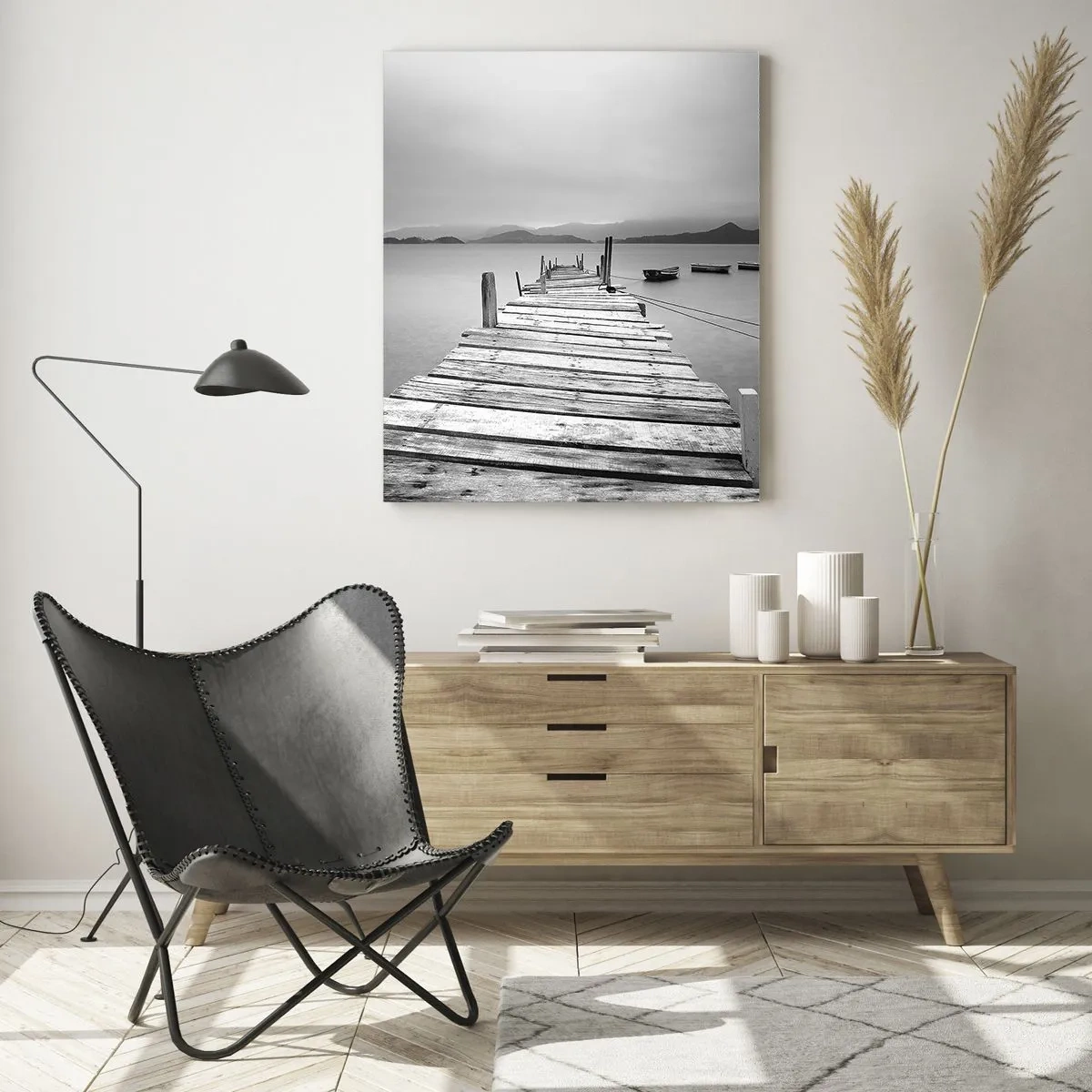 Obraz na skle - Za horami, za moři - 50x70 cm