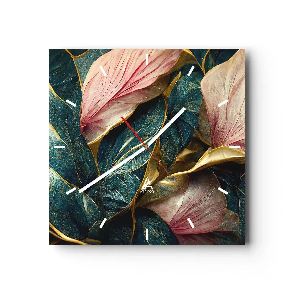 Nástěnné hodiny - Přirozená elegance a styl - 40x40 cm