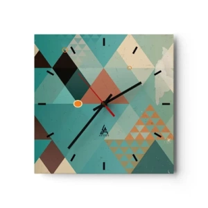 Nástěnné hodiny - Jednota mnohosti, mnohost jednoty - 30x30 cm
