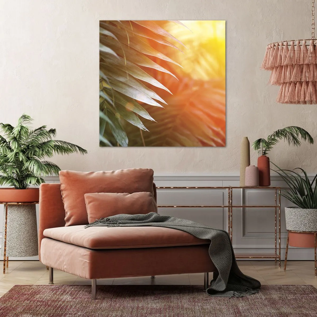 Obraz na plátně - Ráno v džungli - 70x70 cm