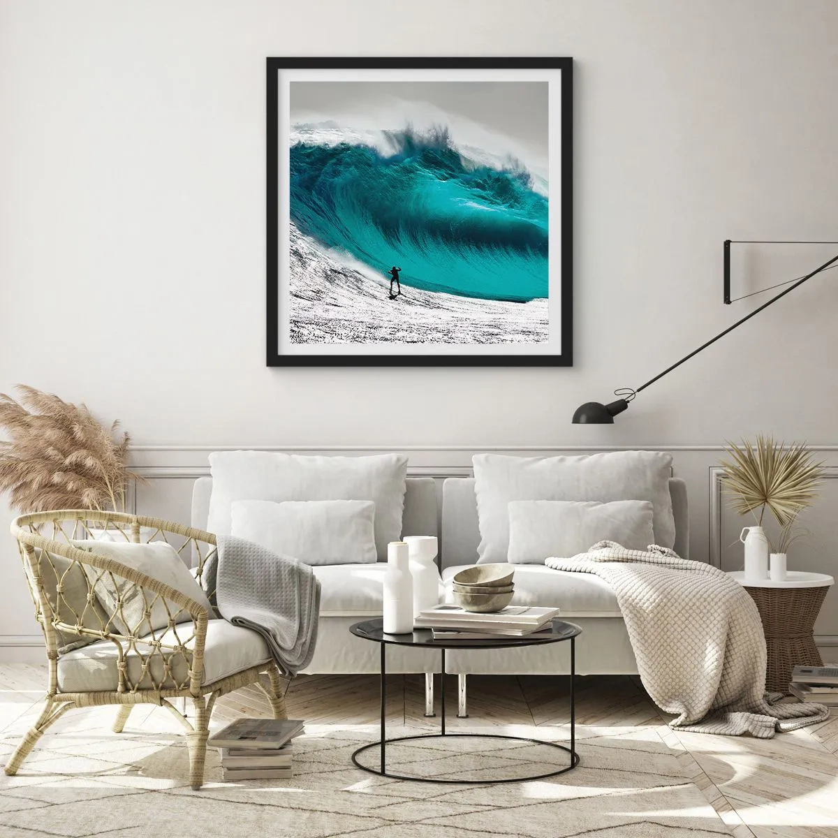 Plakát v černém rámu - Výzva přijata - 40x40 cm