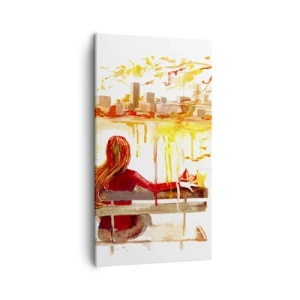 Obraz na plátně - Okamžik zamyšlení - 45x80 cm