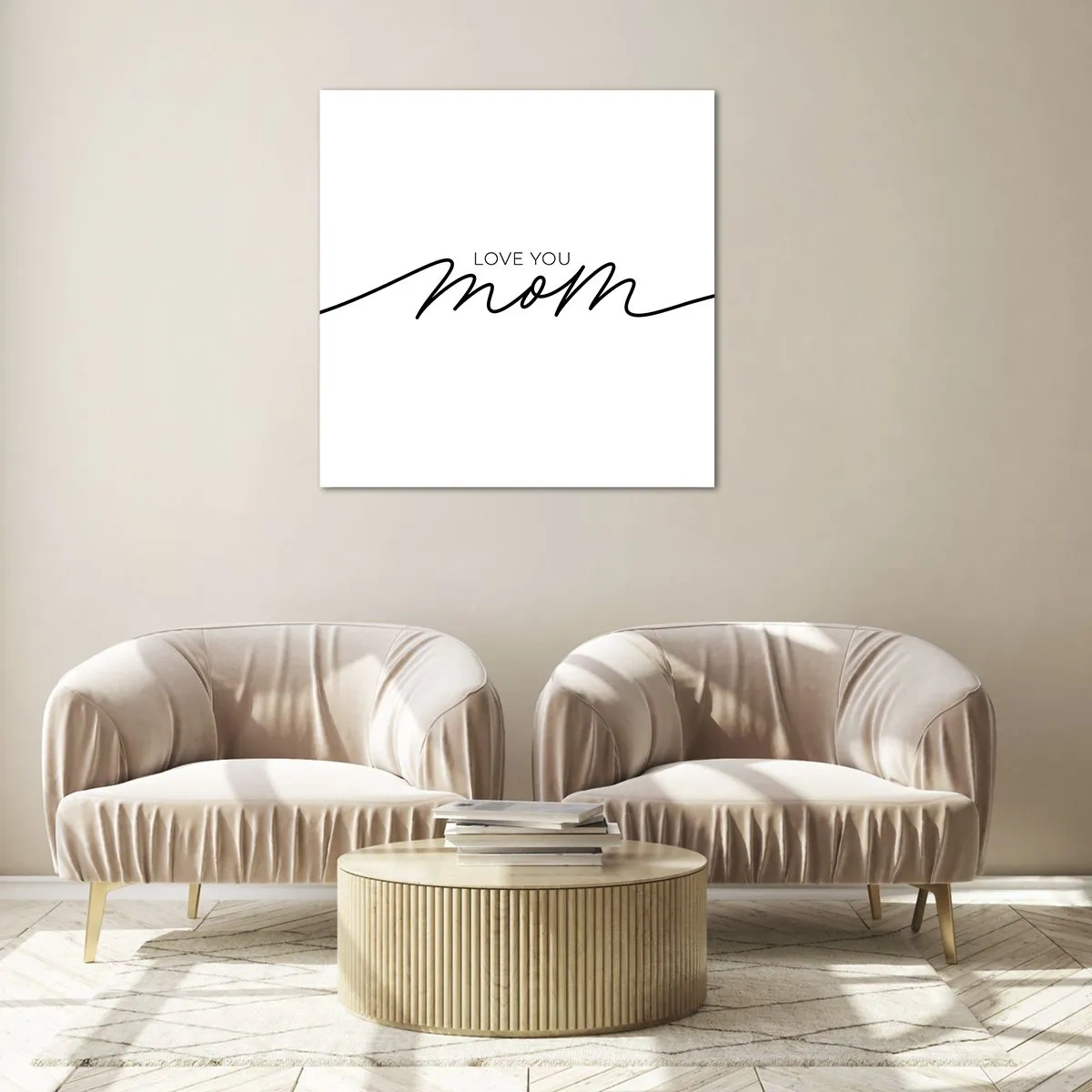 Obraz na skle - Velké emoce - 40x40 cm