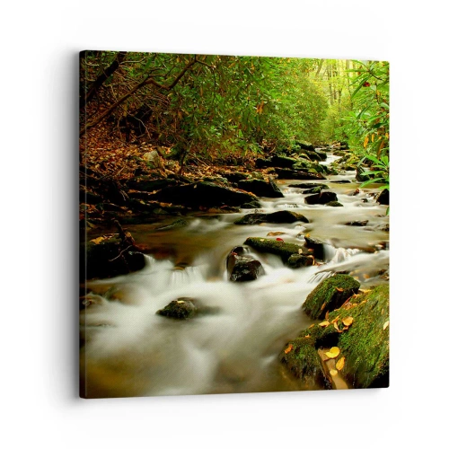 Obraz na plátně - Jako tekuté stříbro - 30x30 cm