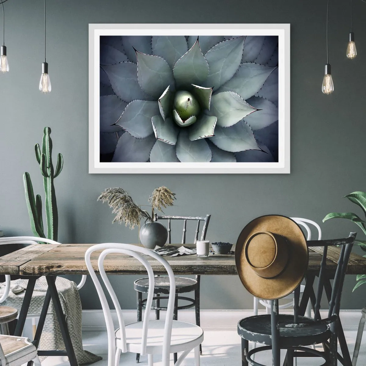 Plakát v bílém rámu - Svádí a varuje - 100x70 cm