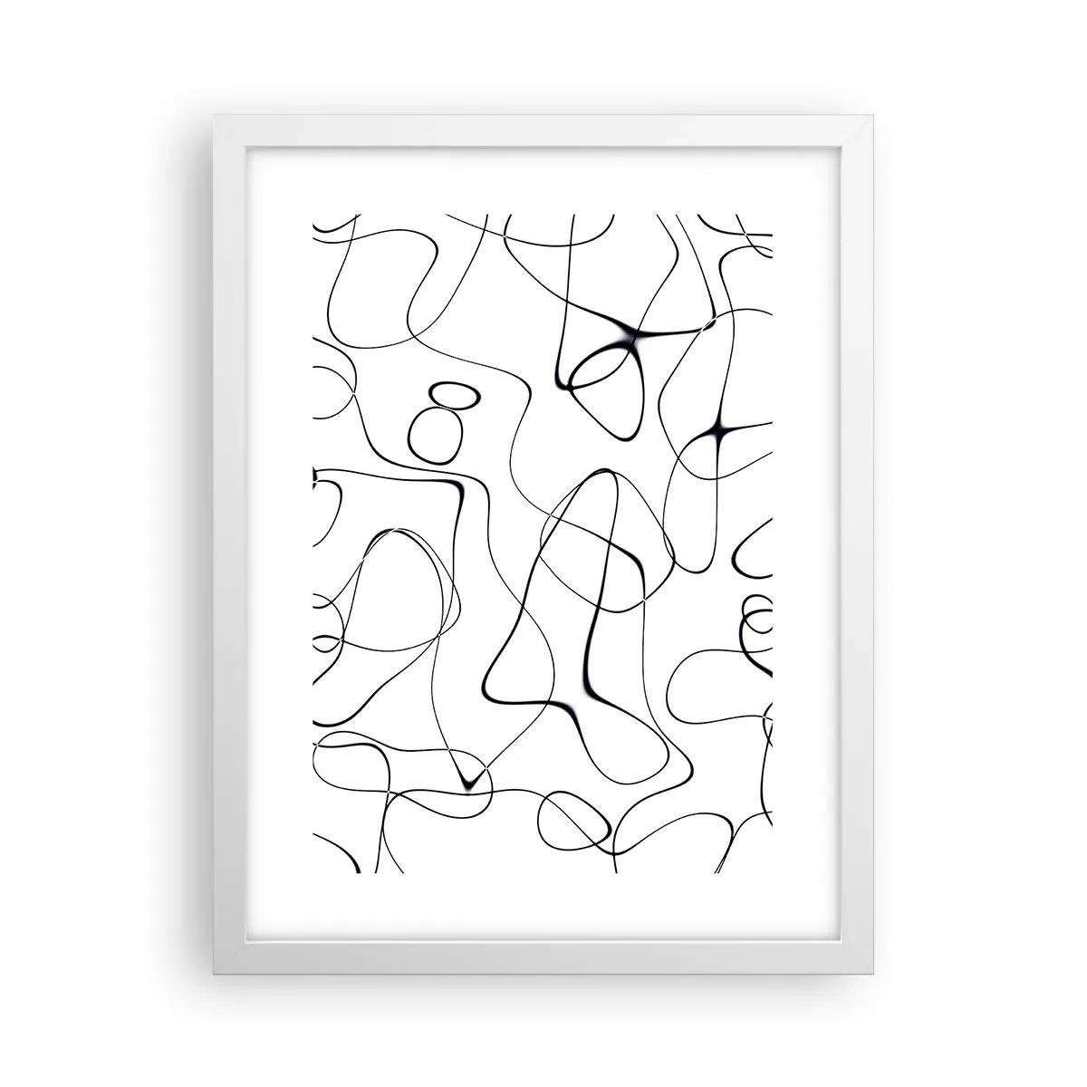 Plakát v bílém rámu - Cesty života, zákruty osudu - 30x40 cm