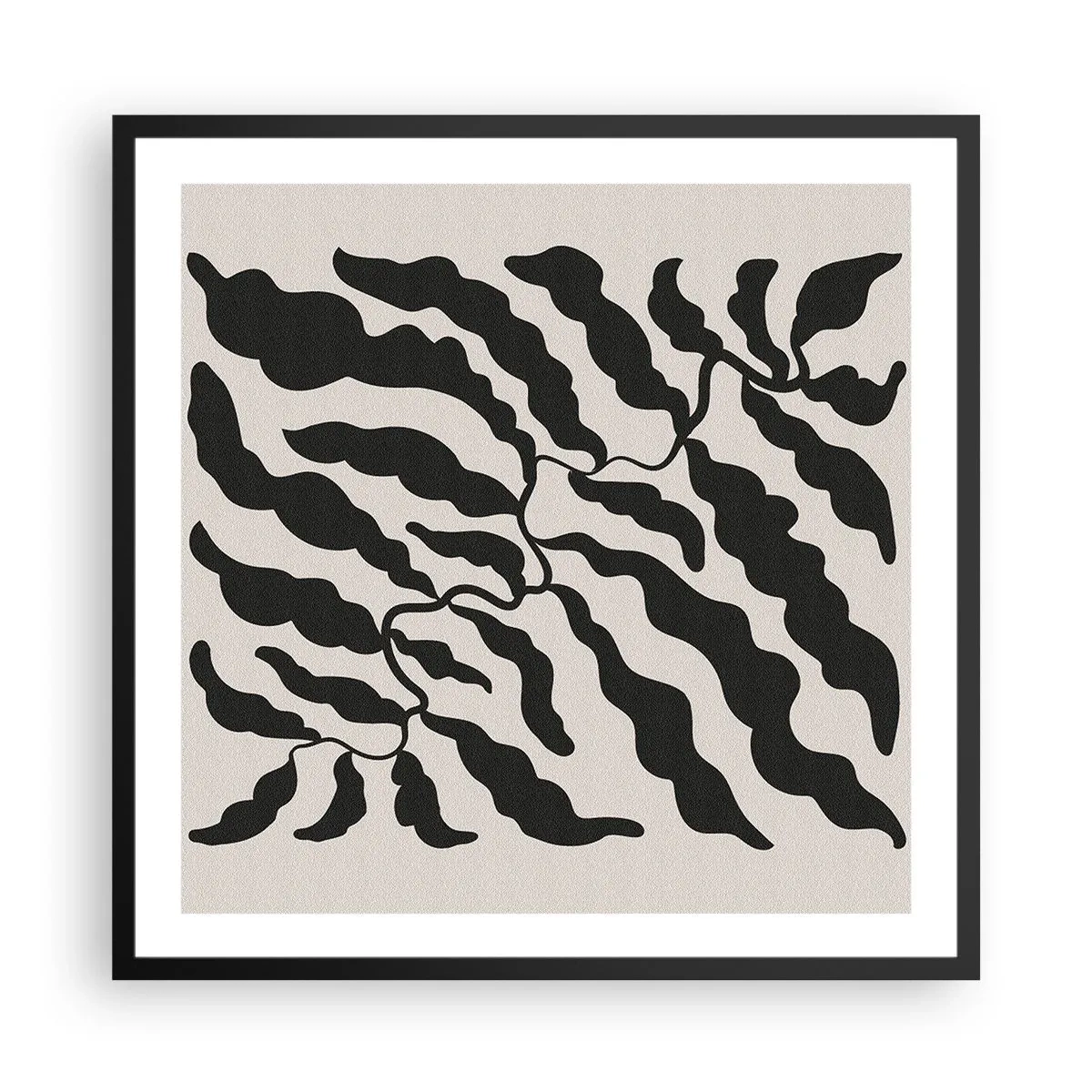 Plakát v černém rámu - Povaha čtverce - 60x60 cm
