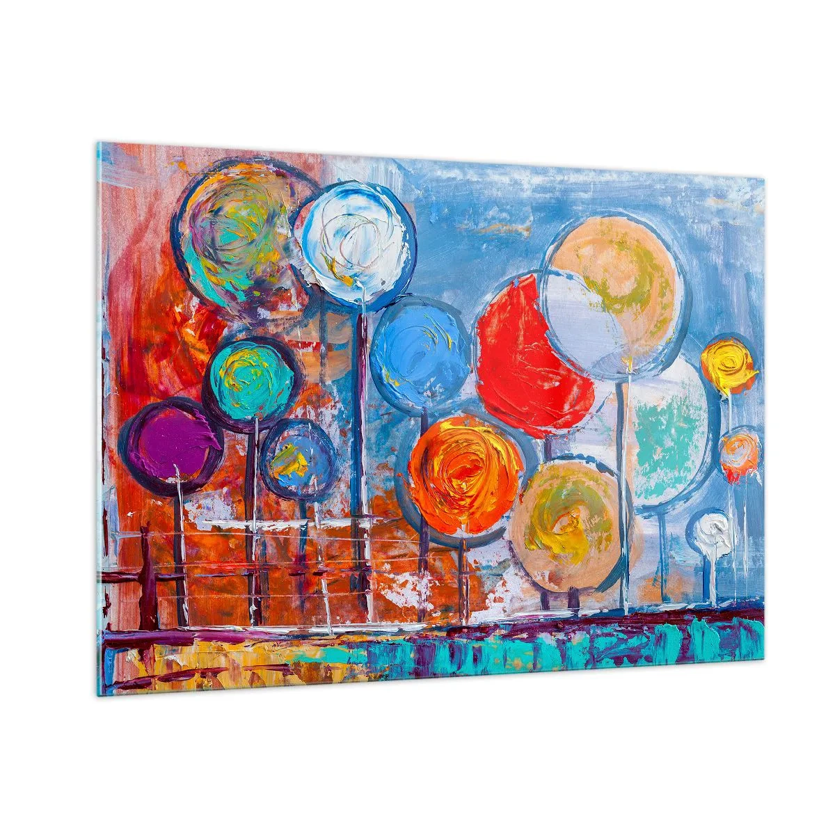 Obraz na skle - Zázraky na tyči - 100x70 cm