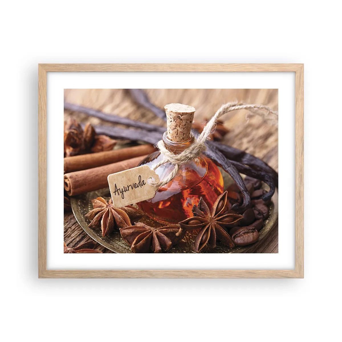 Plakát v rámu světlý dub - K jednotě těla a ducha - 50x40 cm