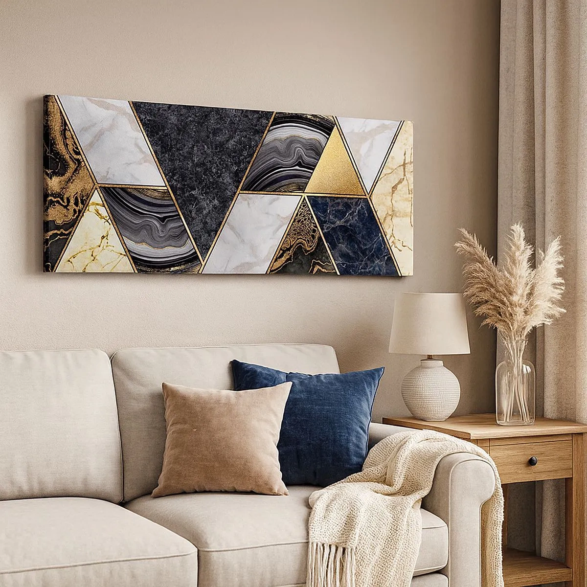 Obraz na plátně - Kámen vedle kamene - 100x40 cm