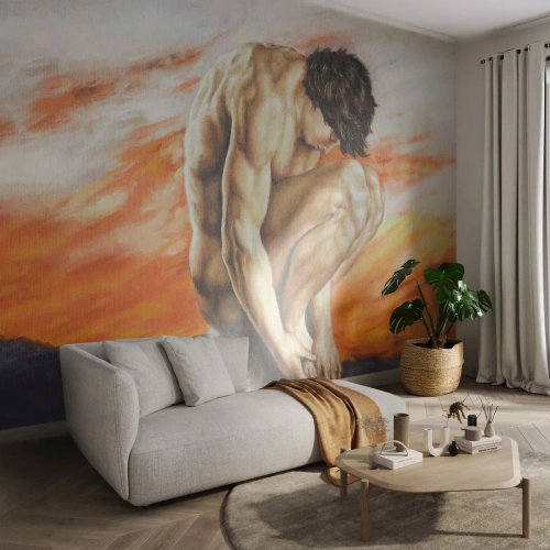 Fototapeta Standard Eco - Ponořen do sebe - Tělo, Muž, Socha - 500x350 cm