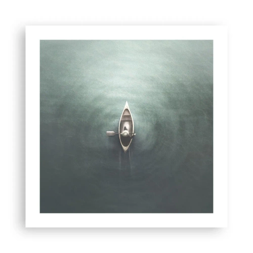 Plakát - Přes měsíční jezero - 50x50 cm