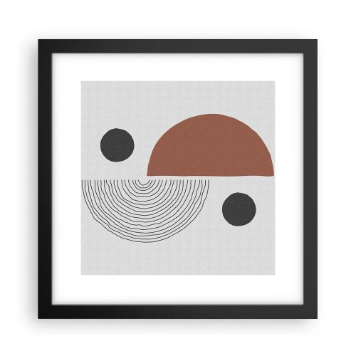 Plakát v černém rámu - Dokonalost kruhu - 30x30 cm