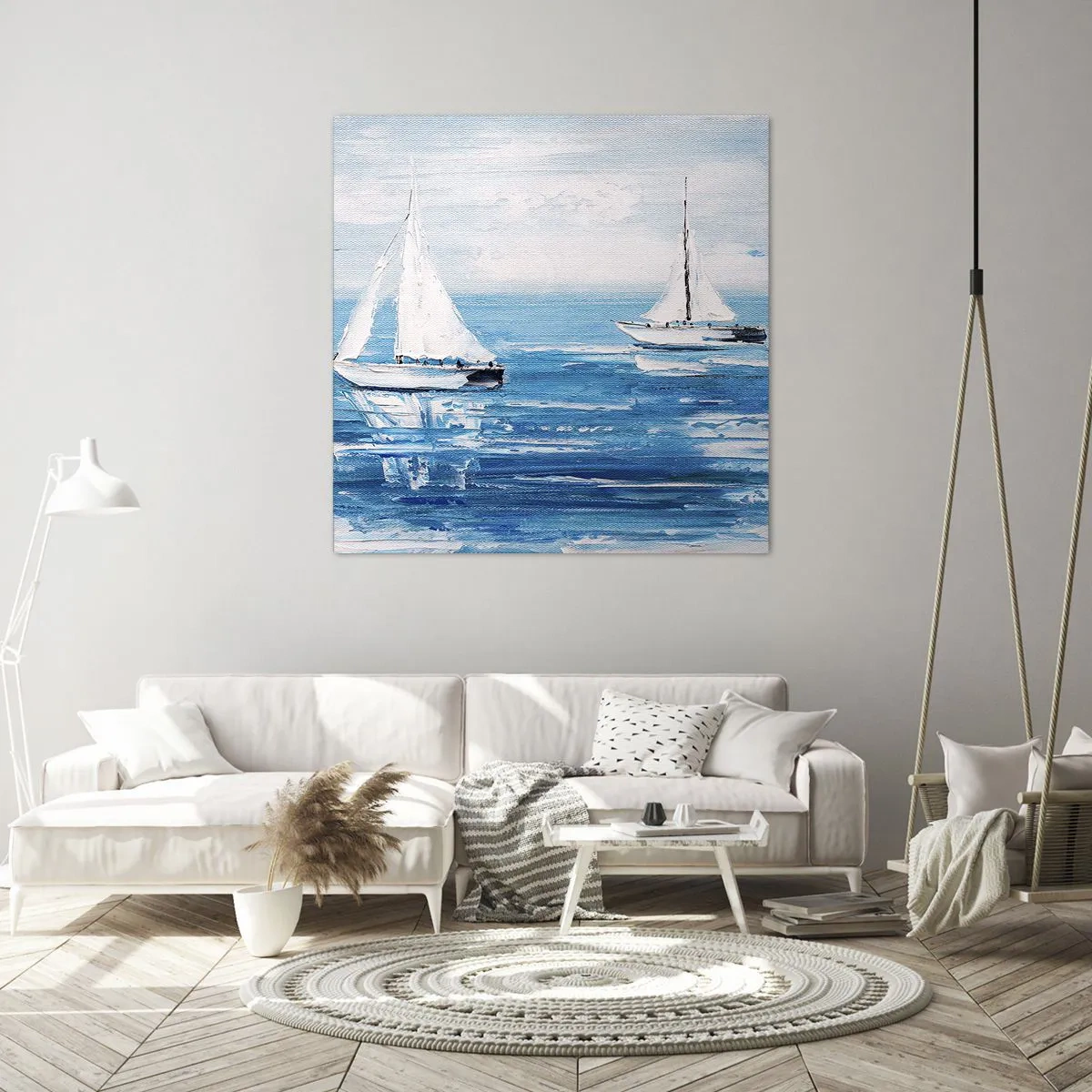 Obraz na plátně - S přítelem po boku - 40x40 cm