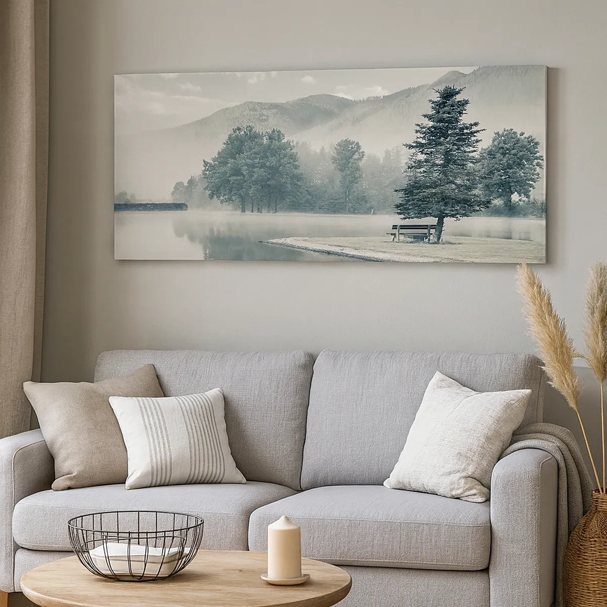 Obraz na plátně - Jezero ještě spí - 30x30 cm