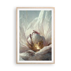 Plakát v rámu světlý dub - Rozkvétá jednou za sto let - 61x91 cm