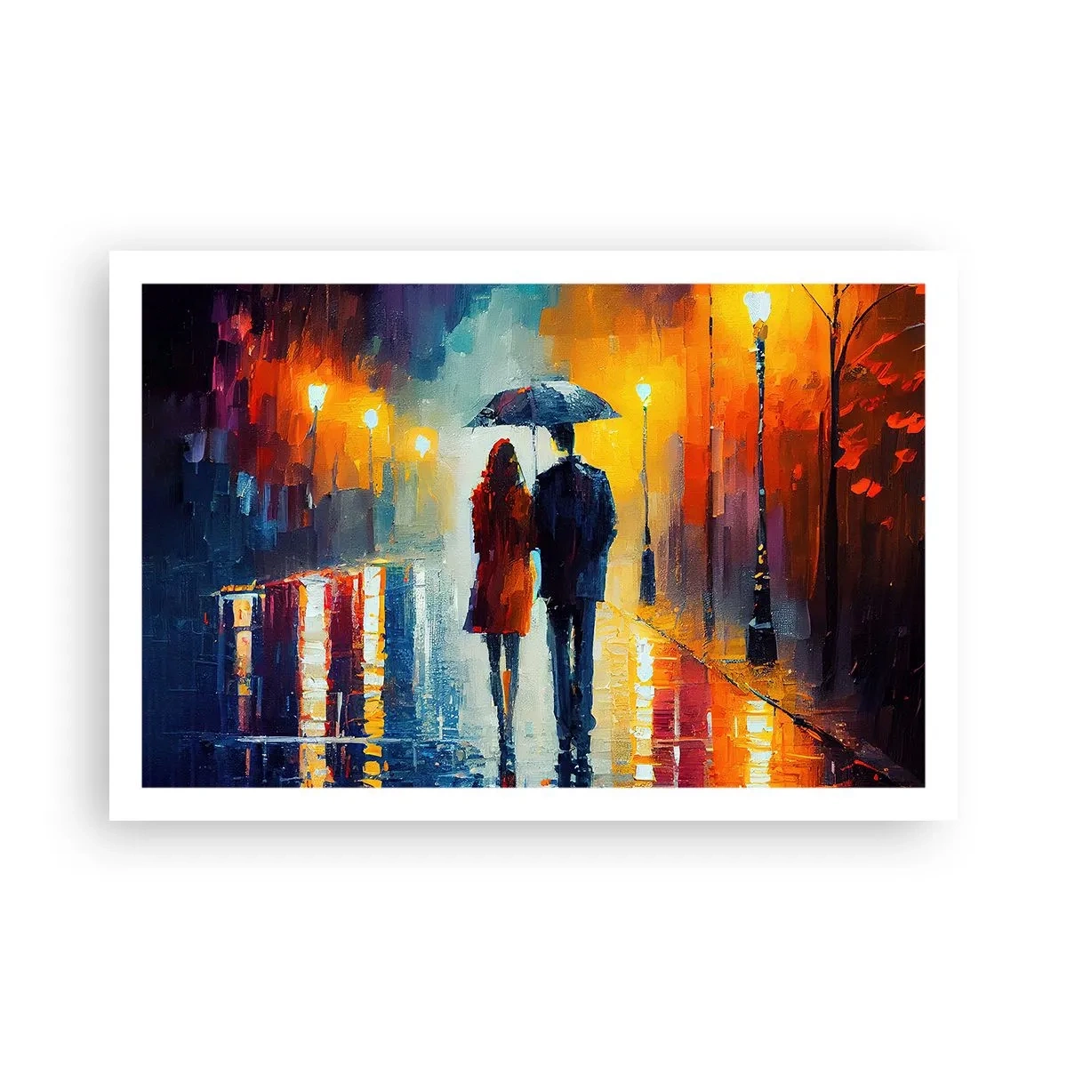 Plakát - Spolu – barevná noc - 91x61 cm