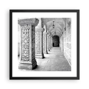 Plakát v černém rámu - Kam...? - 40x40 cm