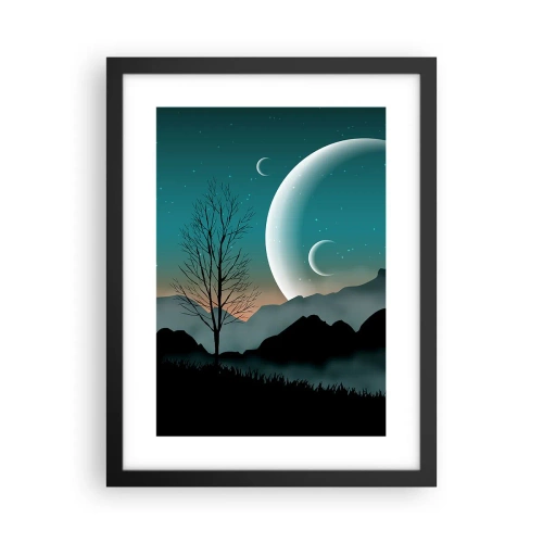 Plakát v černém rámu - Karneval hvězdné noci - 30x40 cm