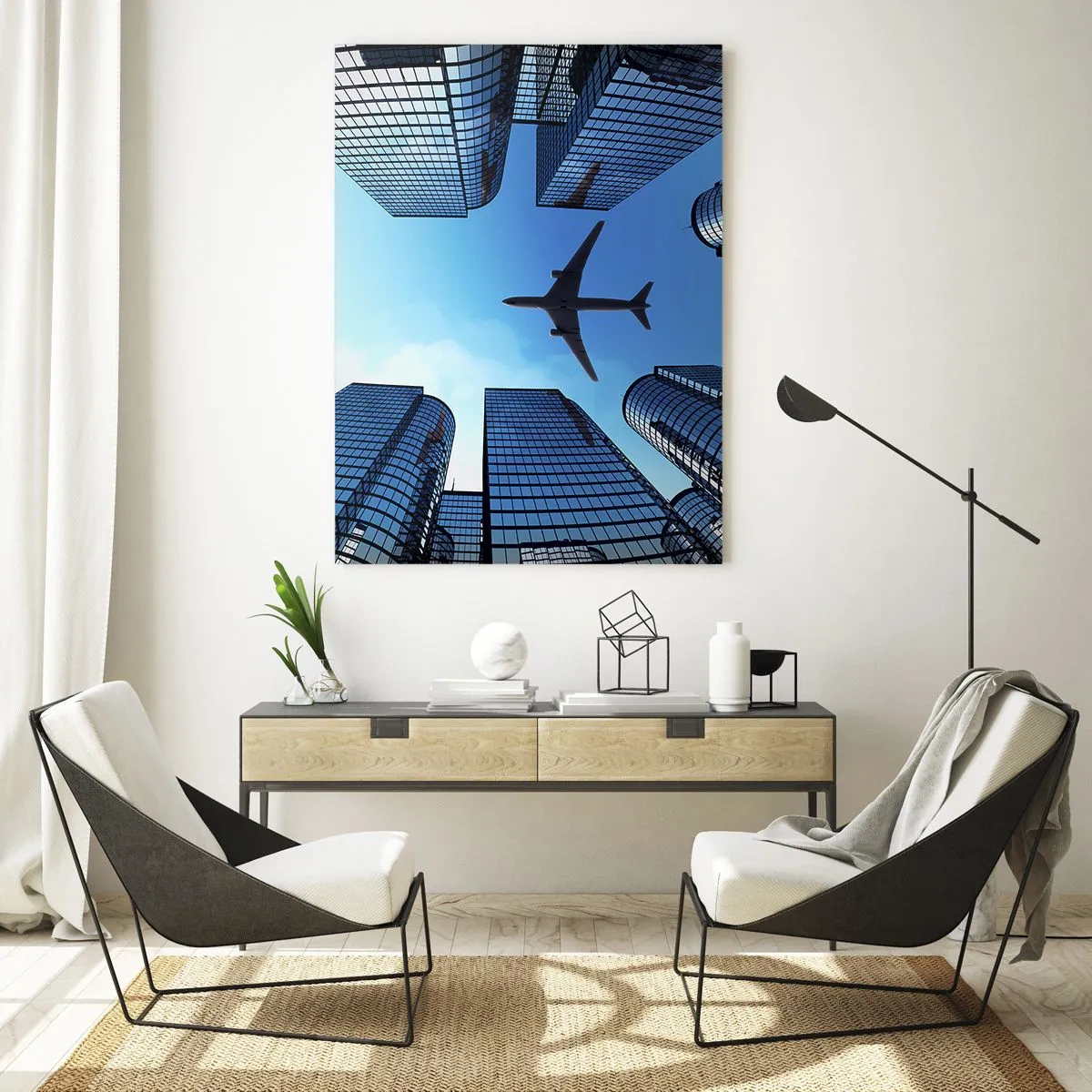Obraz na skle - Pohled ze skleněné rokle - 50x70 cm