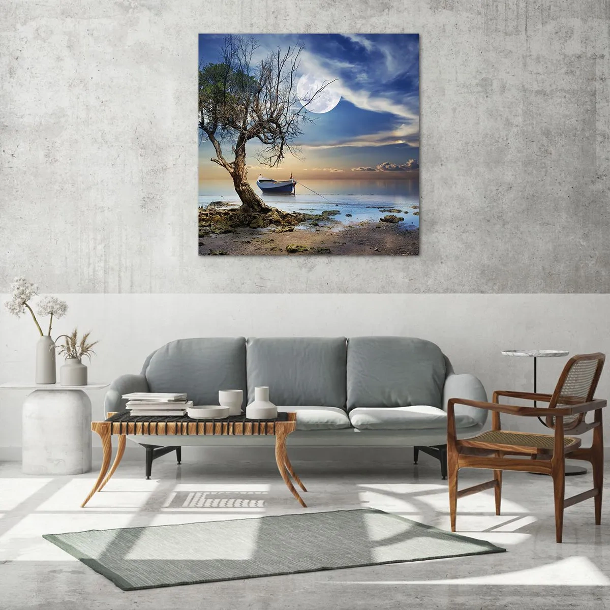 Obraz na skle - Je to konec nebo začátek? - 70x70 cm