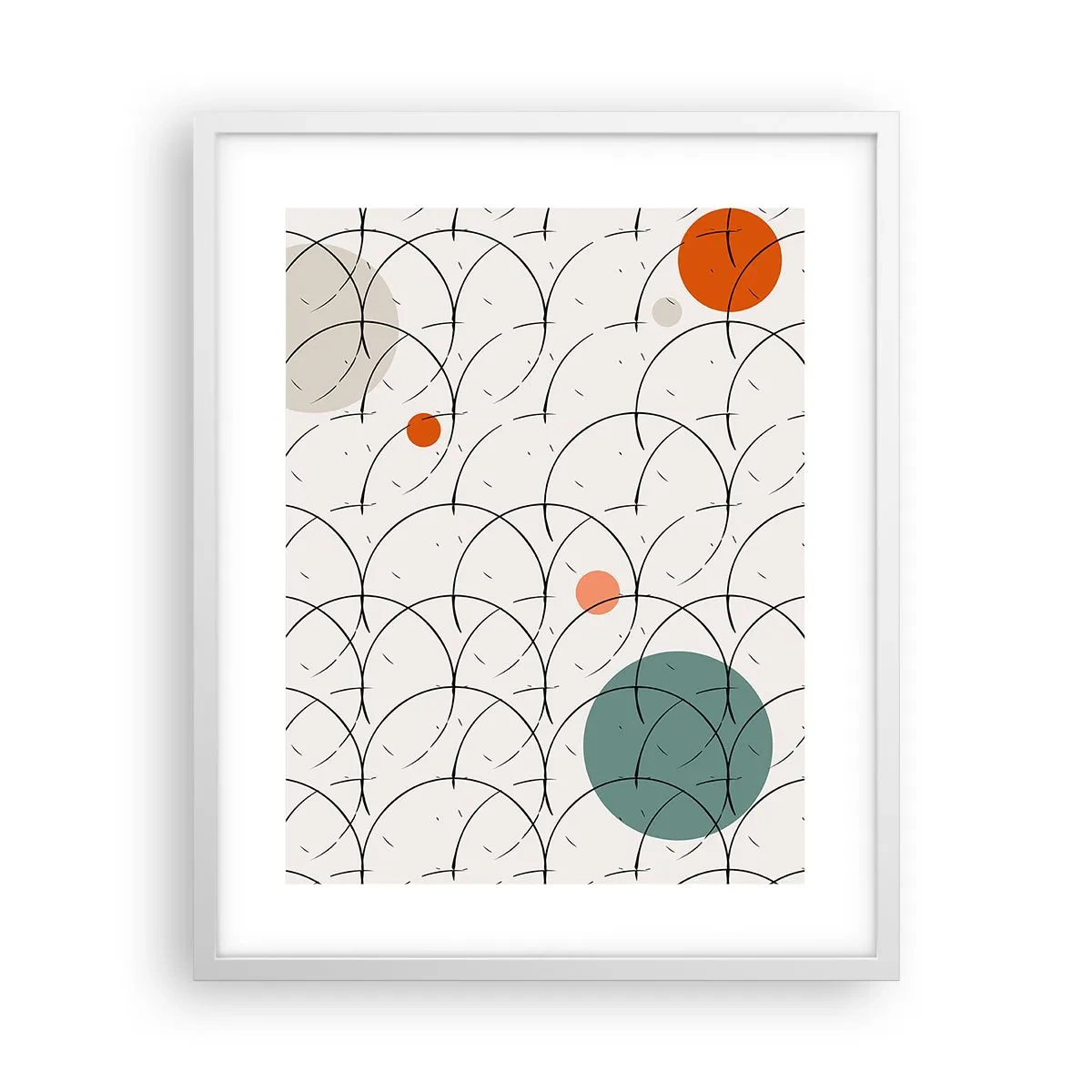 Plakát v bílém rámu - V duchu pop-artu - 40x50 cm