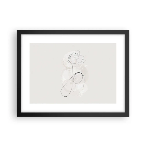 Plakát v černém rámu - Spirála krásy - 40x30 cm