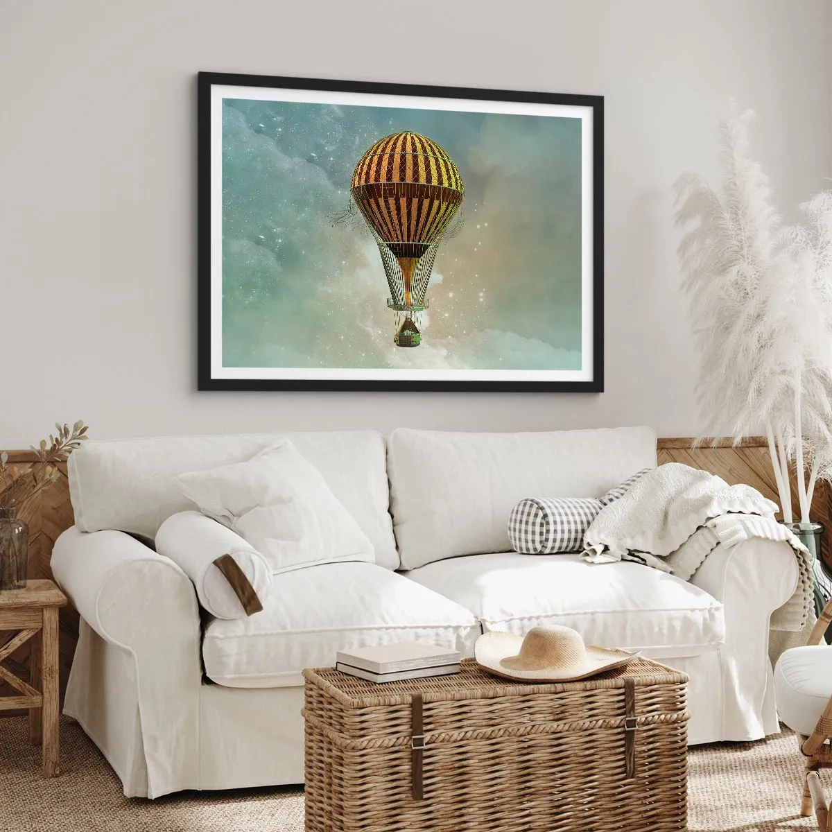 Plakát v černém rámu - Průkopnické lety - 70x50 cm