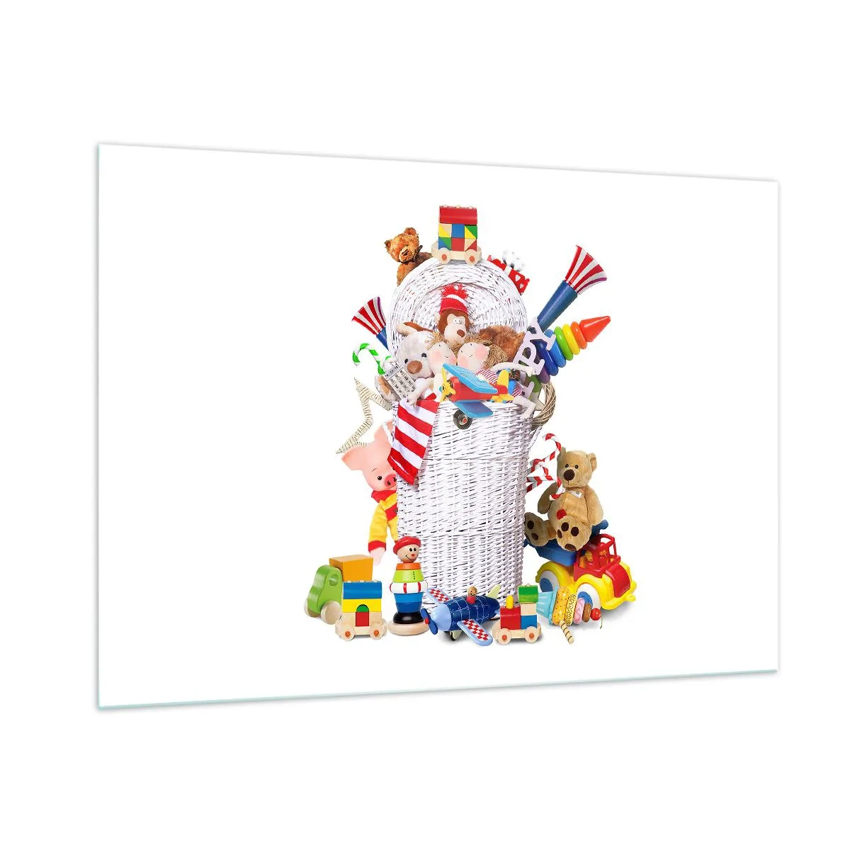 Obraz na skle - Poklady děťátka - 100x70 cm