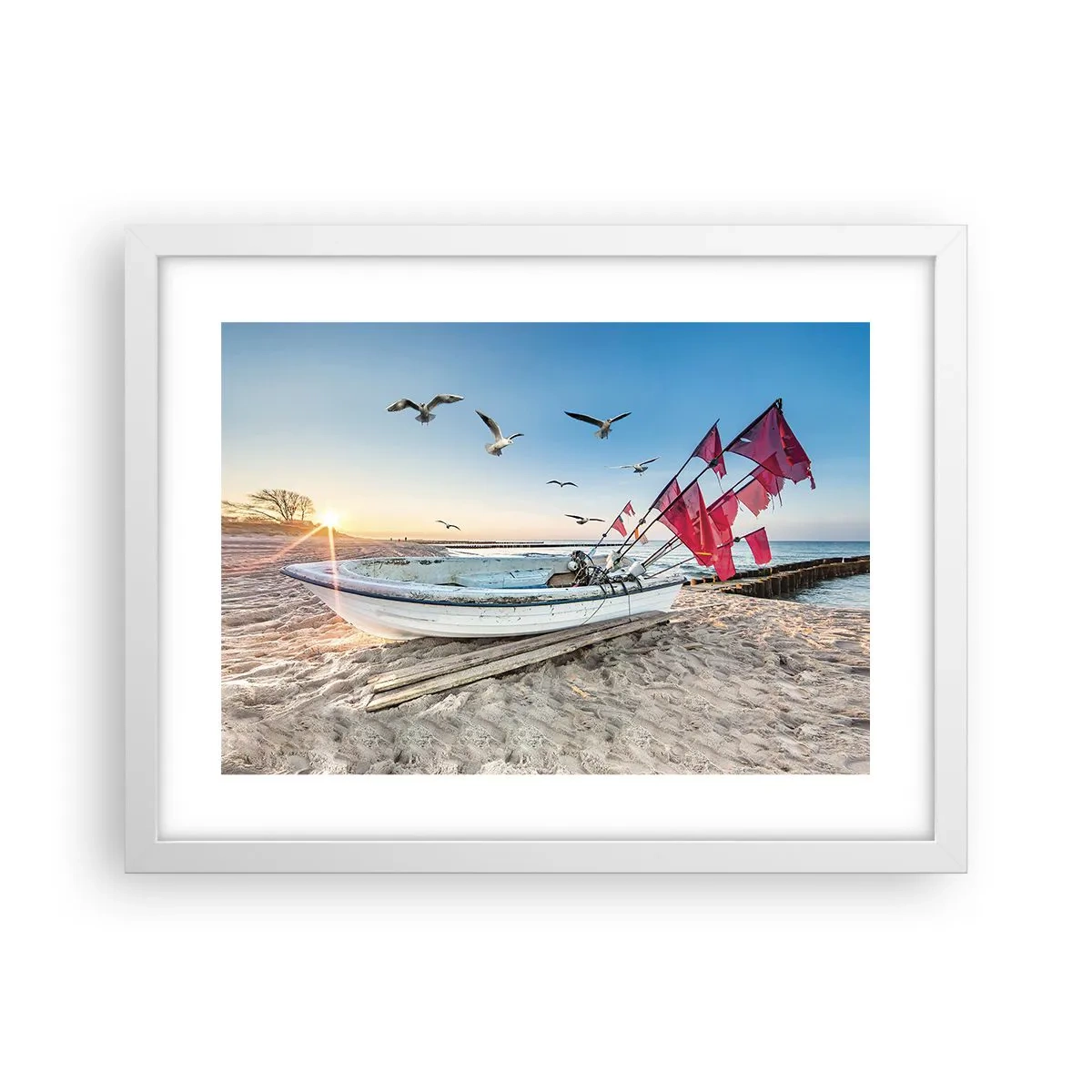 Plakát v bílém rámu - Zasloužená přestávka - 40x30 cm