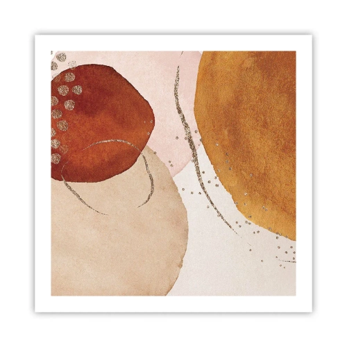 Plakát - Zaoblení a pohyb - 60x60 cm