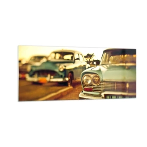 Obraz na skle - Počkáme, uvidíme - 100x40 cm