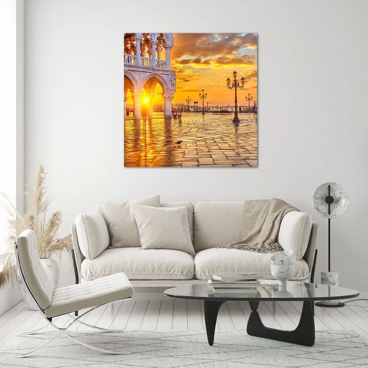 Obraz na skle - Kde jsou všichni? - 70x70 cm