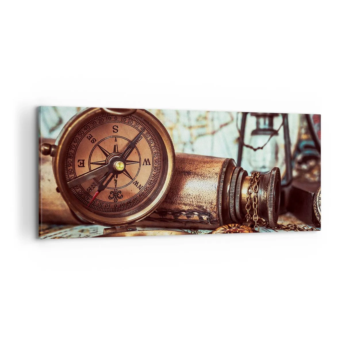 Obraz na plátně - Pirátské dobrodružství v Karibiku čeká - 100x40 cm