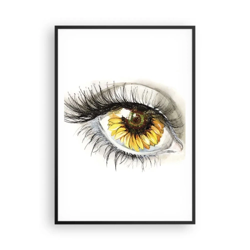 Plakát v černém rámu - Pohled žhavý jako léto - 70x100 cm