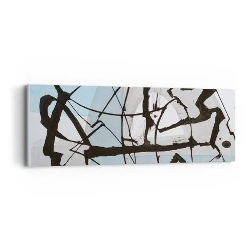 Obraz na plátně - Přesto modrá - 90x30 cm