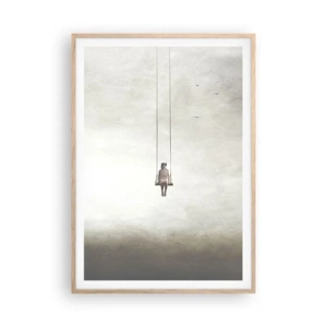 Plakát v rámu světlý dub - Dítě v nás - 70x100 cm