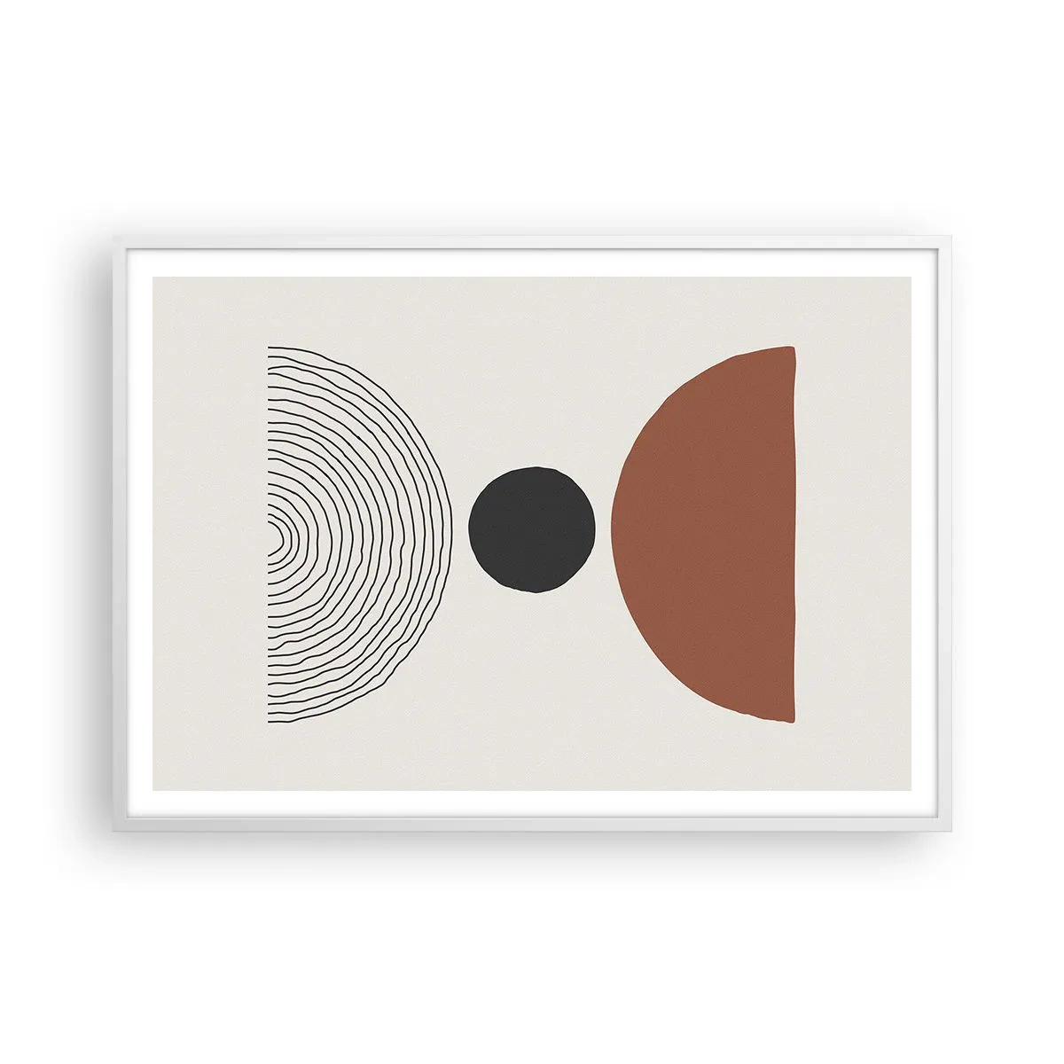 Plakát v bílém rámu - V centru pozornosti - 100x70 cm