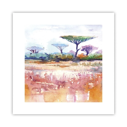 Plakát - Barvy savany - 30x30 cm
