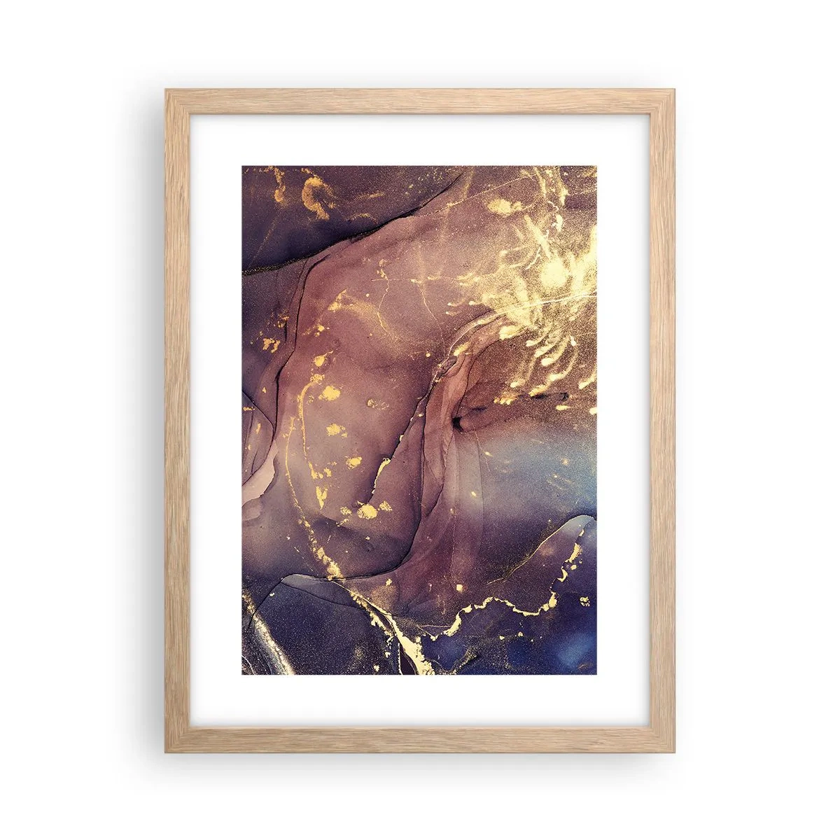 Plakát v rámu světlý dub - Hmota a duch - 30x40 cm