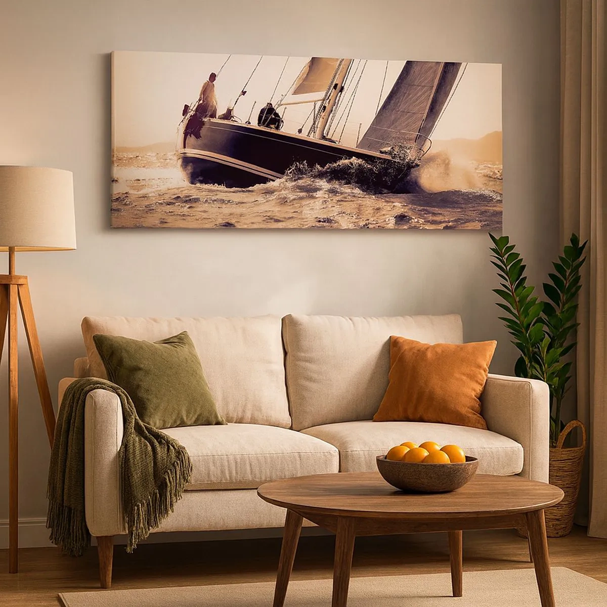 Obraz na plátně - Pluj námořníku - 100x40 cm