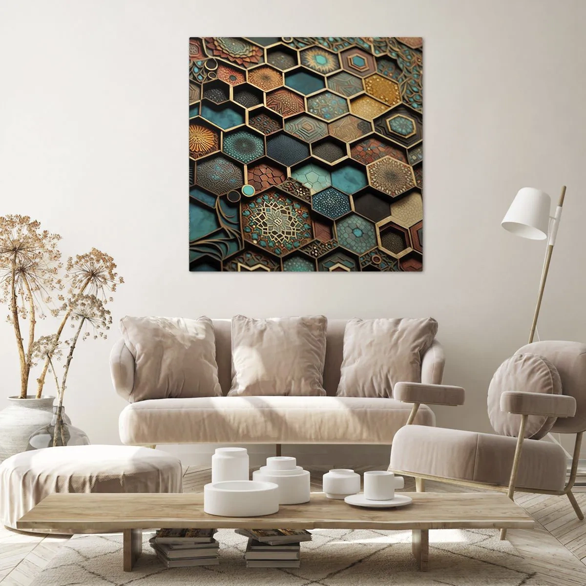Obraz na plátně - Arabské ornamenty – variace - 30x30 cm