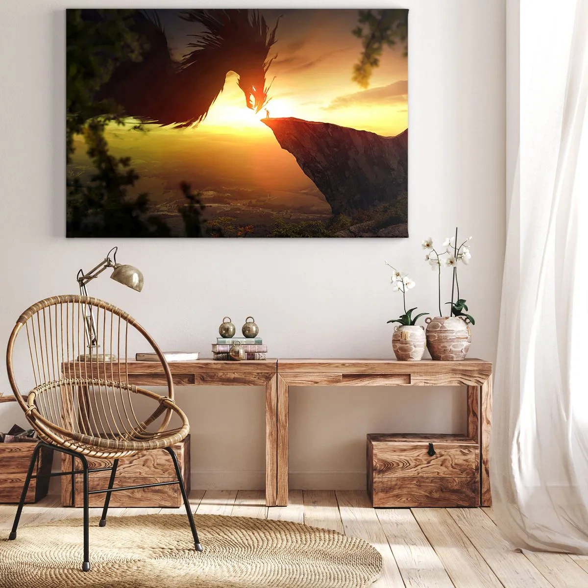 Obraz na plátně - Přemožitel draka - 120x80 cm