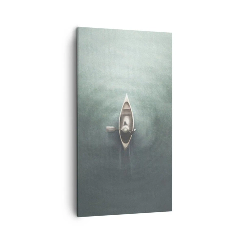 Obraz na plátně - Přes měsíční jezero - 45x80 cm