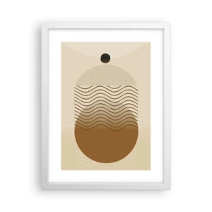 Plakát v bílém rámu - O původu geometrických obrazců - 30x40 cm